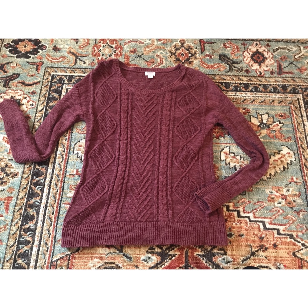 Cozy Burgundy Sweater